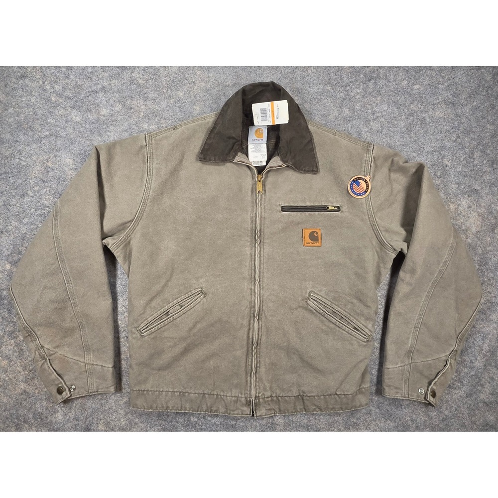 Carhartt J97 DES Detroit Jacket Desert Sand Blanket Lined USA Made Medium NWT